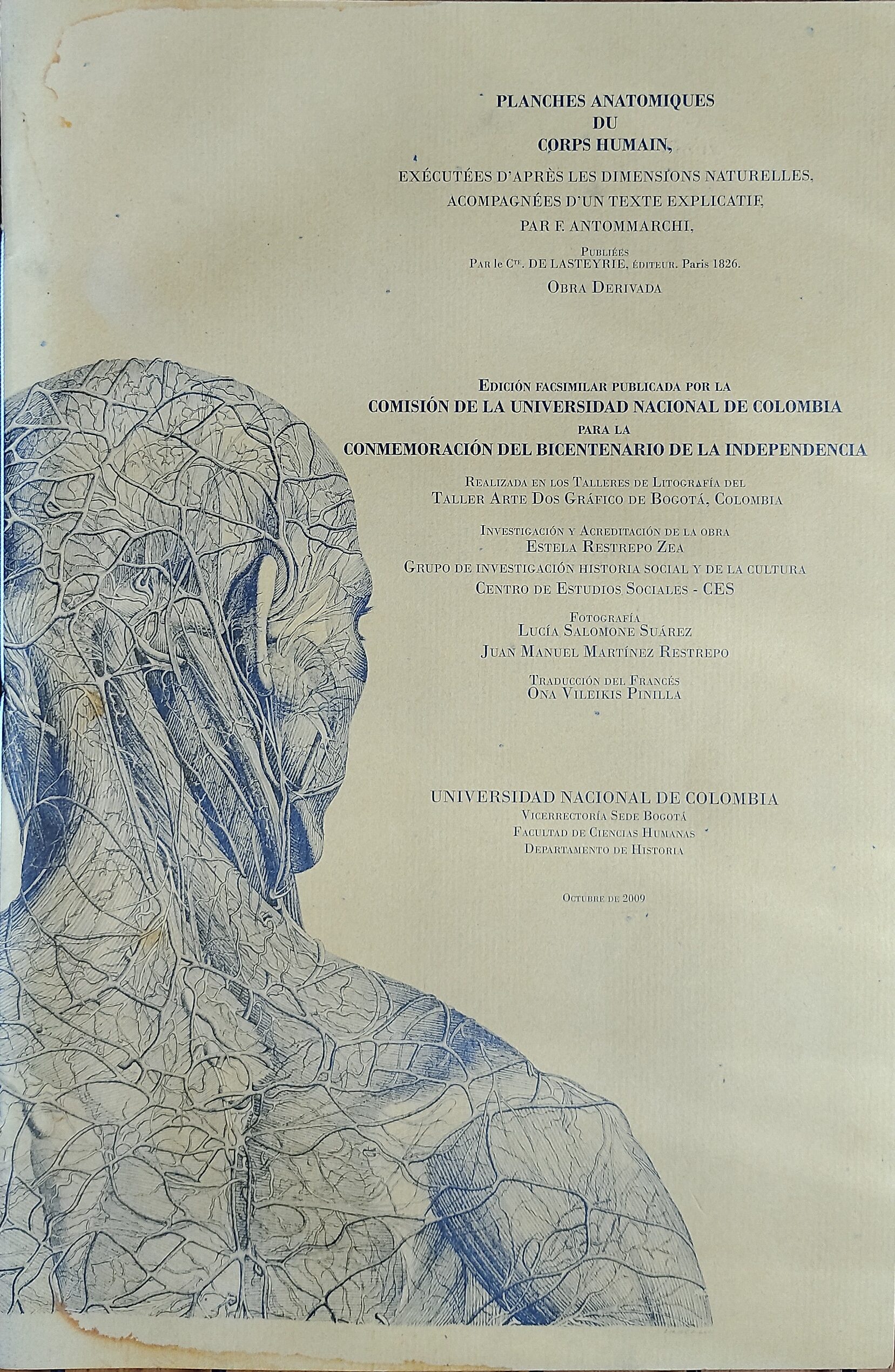 Planches Anatomiques du Corps Humain (Edición Facsimilar, 2009) – F. Antommarchi – Universidad Nacional de Colombia - Imagen 2